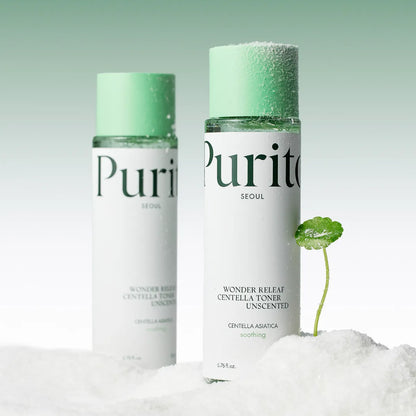 PURITO SEOUL Wonder Releaf Centella Toner Unscented - Bekvapis Veido Tonikas su Centele 200ml