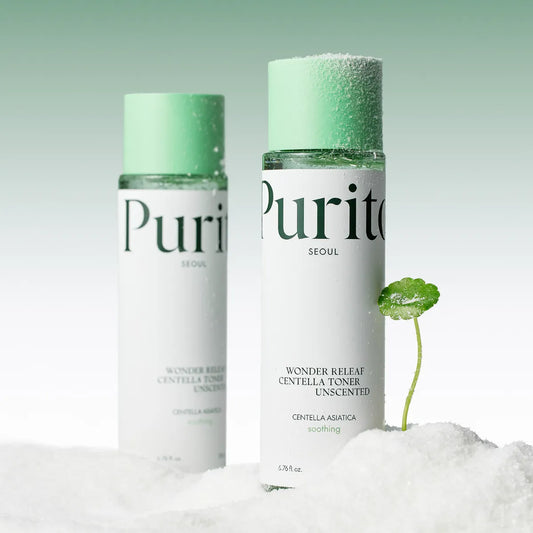 PURITO SEOUL Wonder Releaf Centella Toner Unscented - Bekvapis Veido Tonikas su Centele 200ml