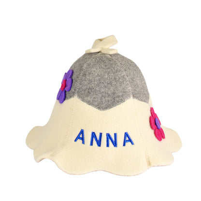 Personalized sauna hat