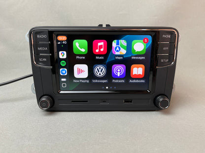 Volkswagen VW RCD 330G Wireless CarPlay and Android Car Navigation System Multimedia AUX GPS