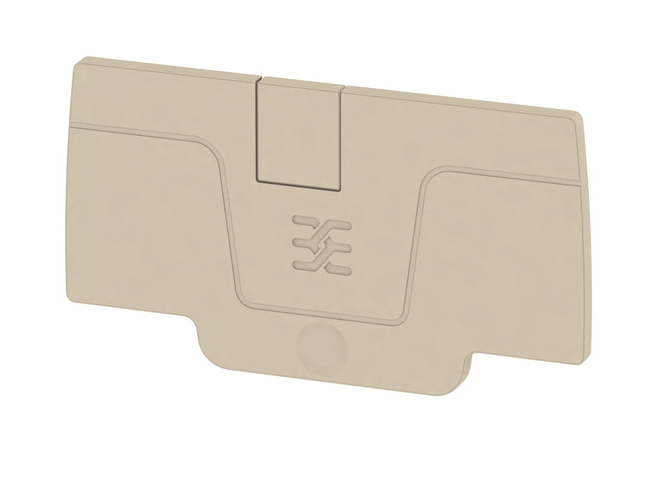 2051680000 AEP 2C 4 A-series end plate, dark beige