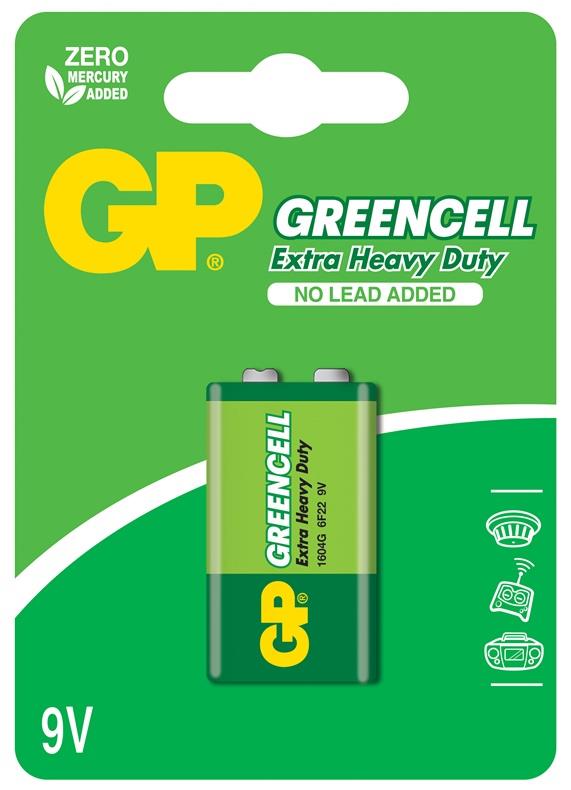 Elementas GP GREENCELL 9V/6F22