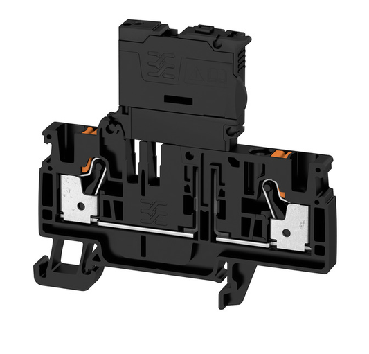2429860000 AFS 4 2C BK Sicherungsklemme PUSH IN 4mm² 250V 6,3A, schwarz