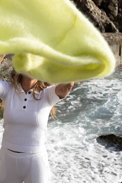 Madonna Poloshirt Weiß