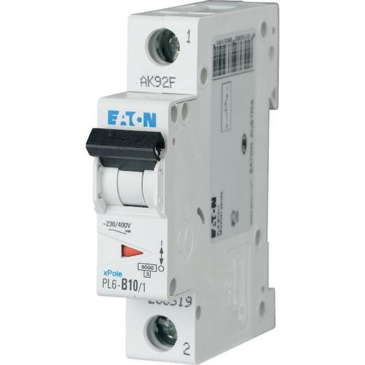 286531 Eaton PL6-C10/1 Miniature circuit breaker 1P C10A 6kA