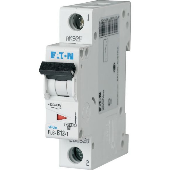 286532 Eaton PL6-C13/1 Miniature circuit breaker 1P C13A 6kA