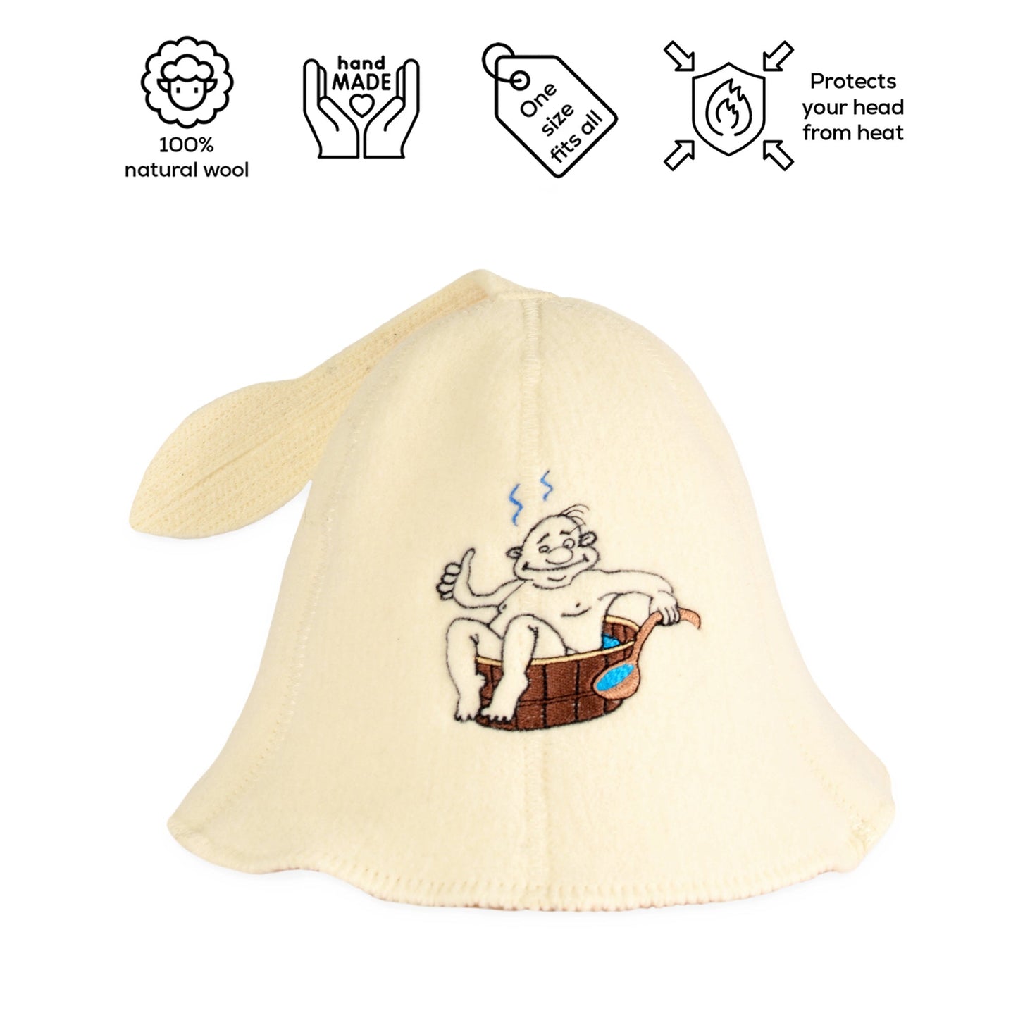 Personalized sauna hat