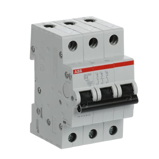 2CDS213001R0065 ABB SH203-B6 Miniature Circuit Breaker 3P B6 6kA