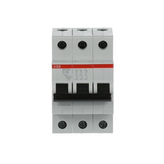 2CDS213001R0104 ABB SH203-C10 Miniature Circuit Breaker 3P C10A