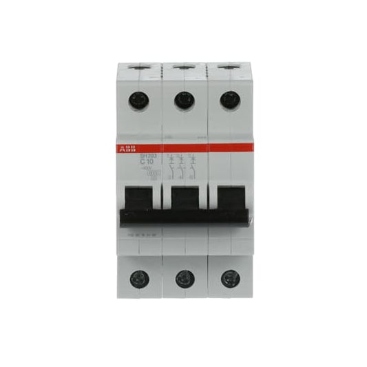 2CDS213001R0104 ABB SH203-C10 Miniature Circuit Breaker 3P C10A