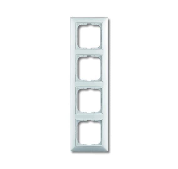ABB 2CKA001725A1482 Basic55 4-Gang Cover Frame Alpine White