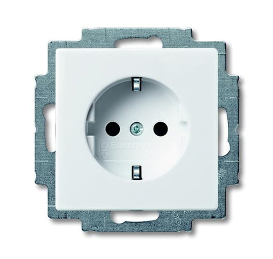 2CKA002011A3855 ABB 20 EUC-94-507 Single socket outlet, alpine white