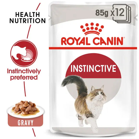 Влажный корм для взрослых кошек Instinctive Gravy, 12 х 85 г.