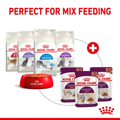 ROYAL CANIN SENSORY™ FEEL Morsels in Gravy - Drėgnas Pašaras Suaugusioms Katėms 12x85g