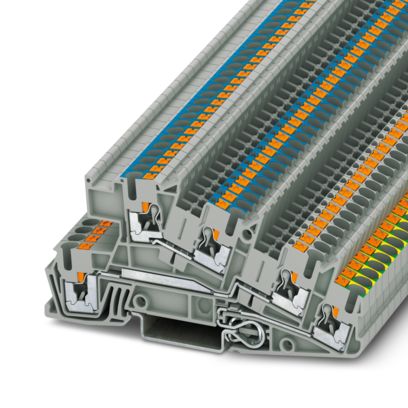 3213950 Phoenix Contact PTI 2,5-PE/L/N Installationsschutzleiterklemme 24A 400V 4mm², grau