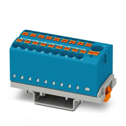 3273112 Phoenix Contact PTFIX 6 Verteilerblock 24A 690V 18X2,5 blau