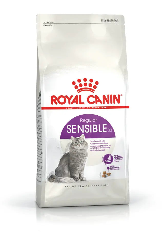 Royal Canin Feline Health Nutrition Sensible 33 4kg - Sausas maistas katėms su jautria virškinimo sistema