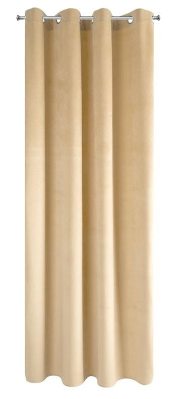 Užuolaida Pierre smėlinė, žiedai 140x250 cm