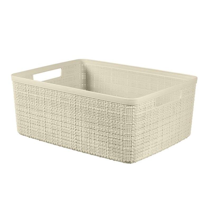 Daiktadėžė CURVER JUTE, 5 l, kreminė, 27×20×11 cm