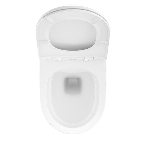 Pakabinamasis unitazas su dangčiu OPTIMA RIMOFF, 530×440 mm