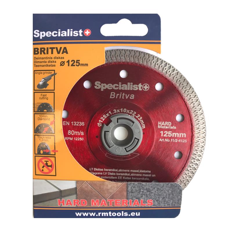 Deimantinis diskas Specialist+, 125 mm x 22 mm x 1.3 mm