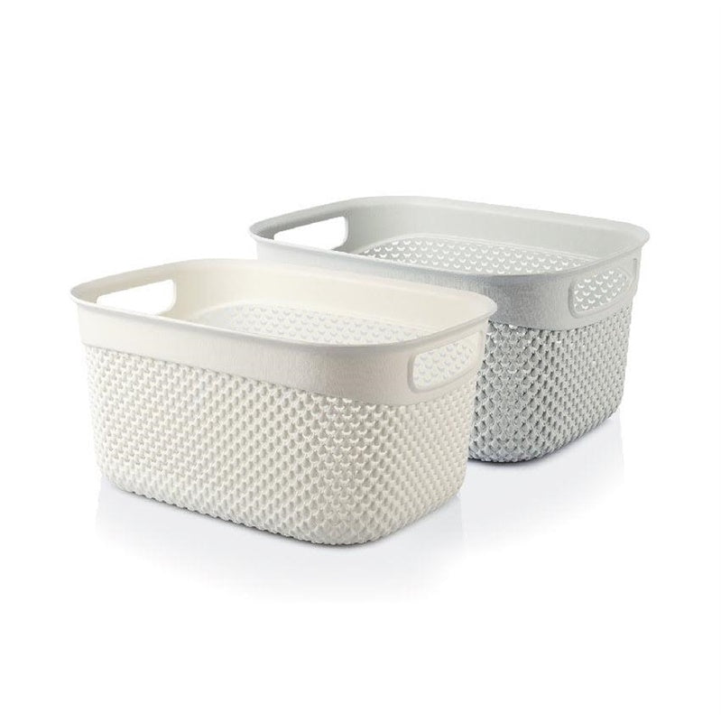 Kosz DROP 6,6 l, kremowy 29x21x15 cm