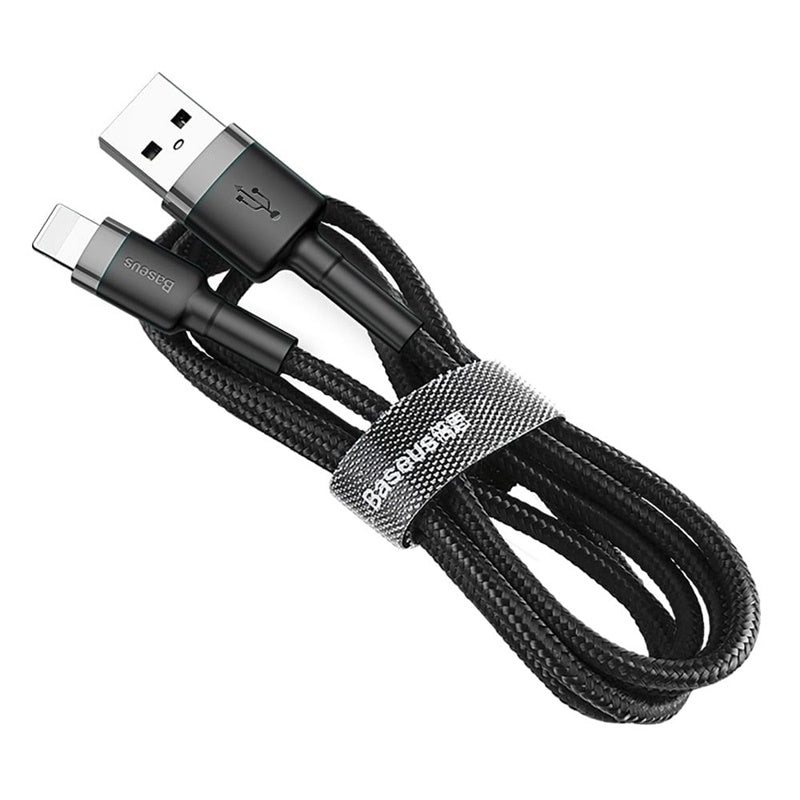 Kabel BASEUS USB typu A męski, Lightning męski, 2 m czarny CALKLF-CG1
