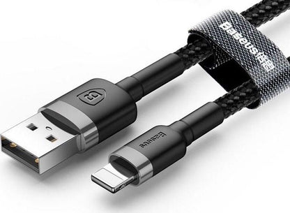Kabel BASEUS USB typu A męski, Lightning męski, 2 m czarny CALKLF-CG1