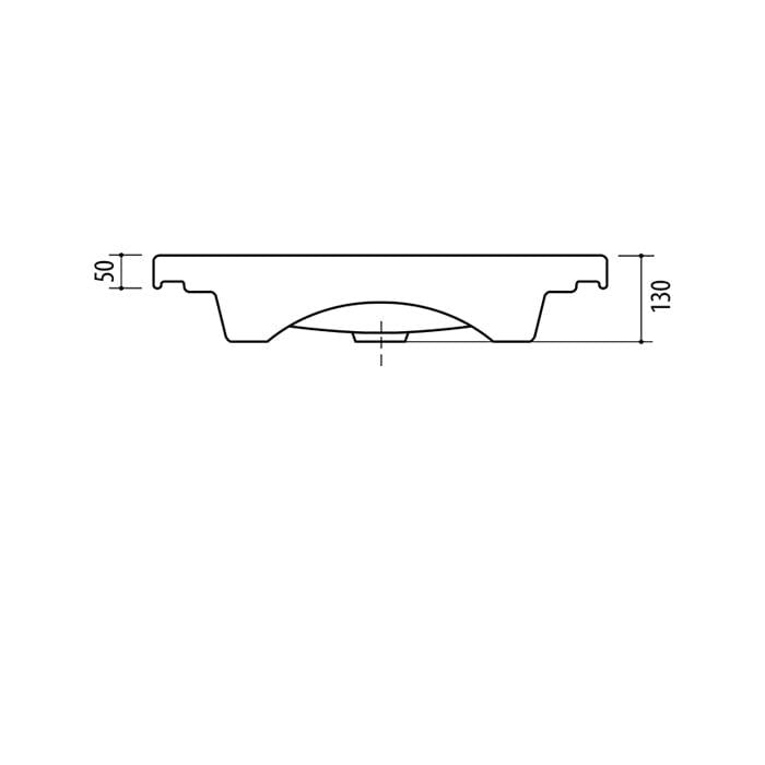 Umywalka RIVA 63, 640×370 mm
