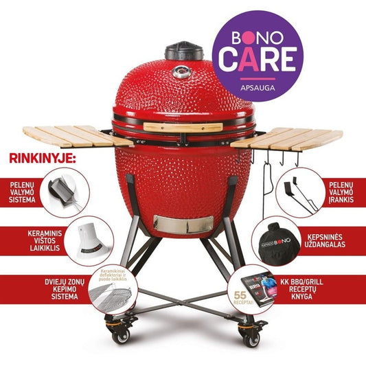 Kepsninė KAMADO BONO GRANDE, 59 cm, raudona