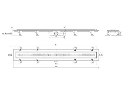 Linijinis trapas Rifas 850x62