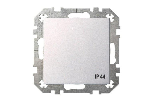 Kištukinis lizdas LIREGUS EPSILON, metalo spalvos, IP44