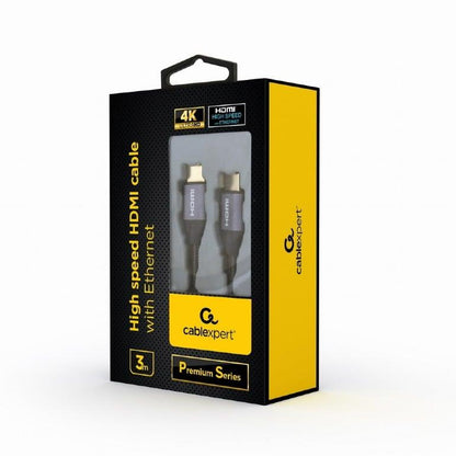 Kabelis GEMBIRD HDMI M, HDMI M, 3m, pilkas CCBP-HDMI-3M