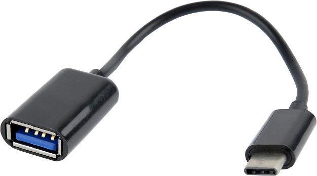 Kabel GEMBIRD USB typu C M, USB typu A M, 0.2m, czarny