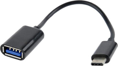 Kabel GEMBIRD USB typu C M, USB typu A M, 0.2m, czarny