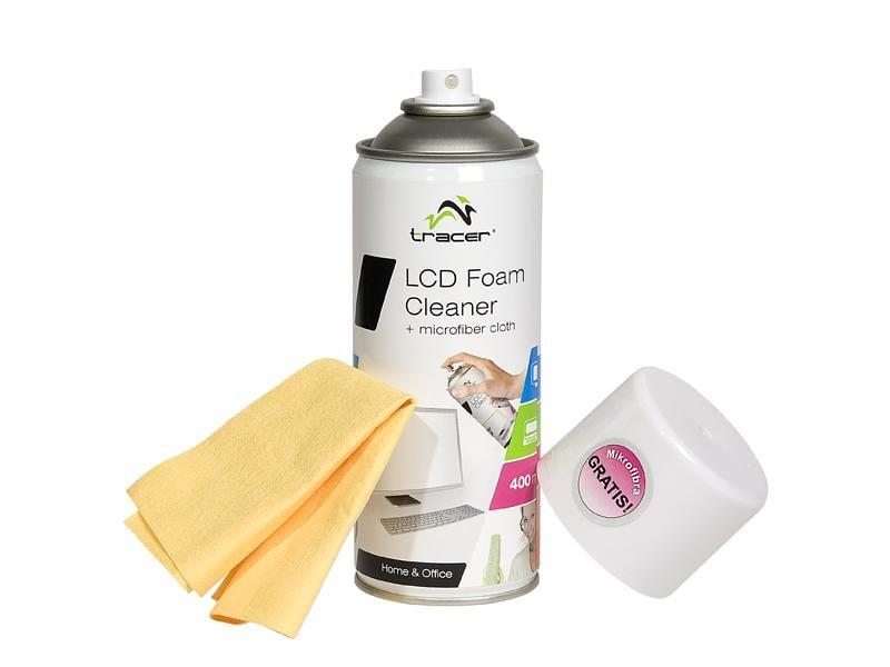 Valiklis Tracer LCD Foam Cleaner 400 ml+Microfiber