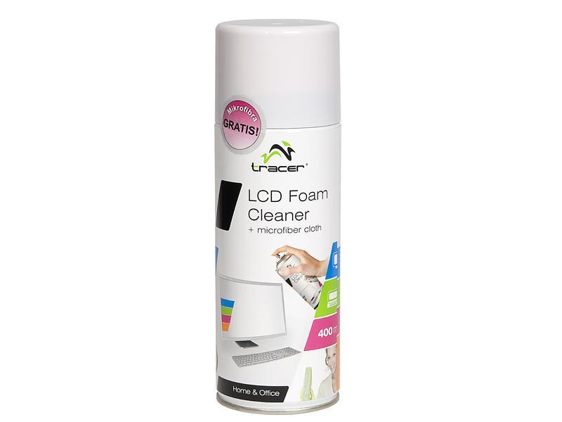 Valiklis Tracer LCD Foam Cleaner 400 ml+Microfiber