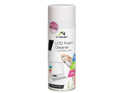 Valiklis Tracer LCD Foam Cleaner 400 ml+Microfiber