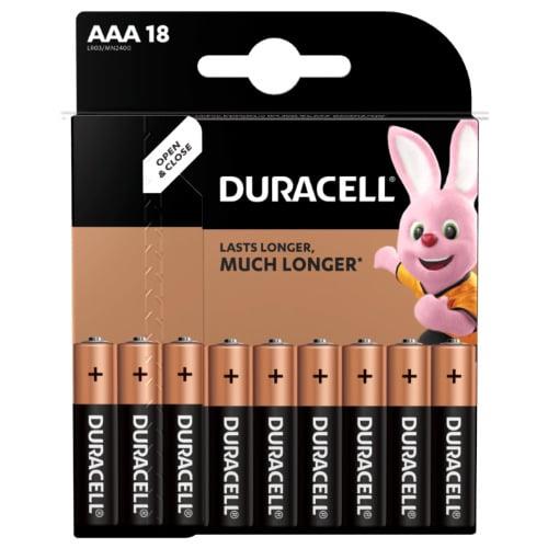 Baterie DURACELL AAA/LR03, 1,5V, 18 szt.