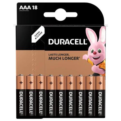 Baterie DURACELL AAA/LR03, 1,5V, 18 szt.