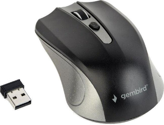 Belaidė kompiuterio pelė GEMBIRD MUSW-4B-04, juoda, pilka