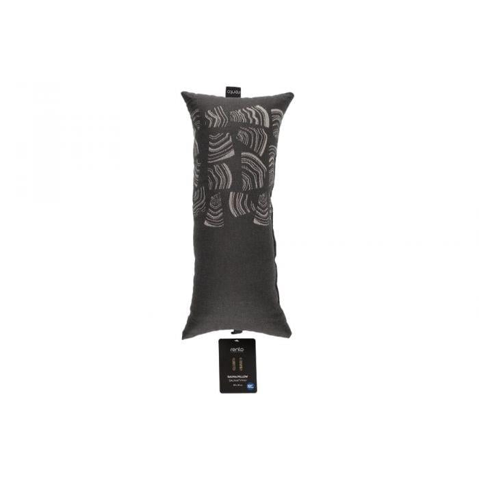 RENTO PINO SAUNA PILLOW BLACK 50X22 CM
