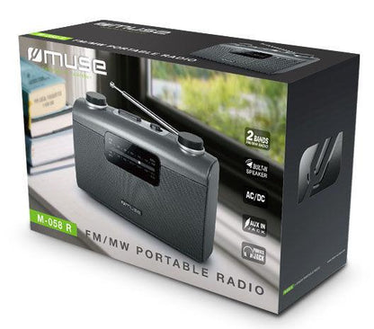 Nešiojamas radijo imtuvas Muse M-058 R, juoda