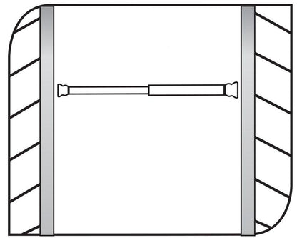 Karnisz łazienkowy Ridder 155201, 110-185 cm