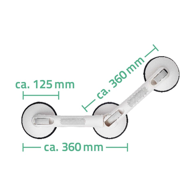 Uchwyt z 3 przyssawkami Ridder A0256001