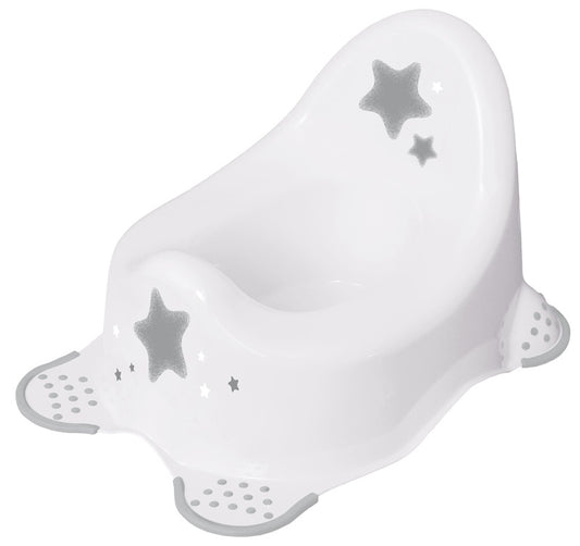 Vaikiškas naktipuodis Stars, neslystantis, baltas
