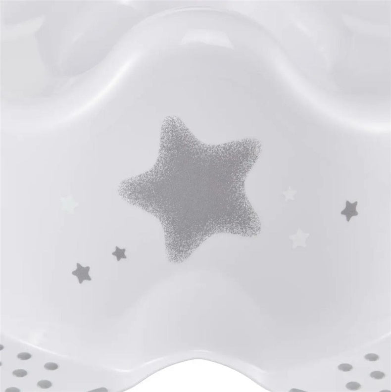 Vaikiškas naktipuodis Stars, neslystantis, baltas
