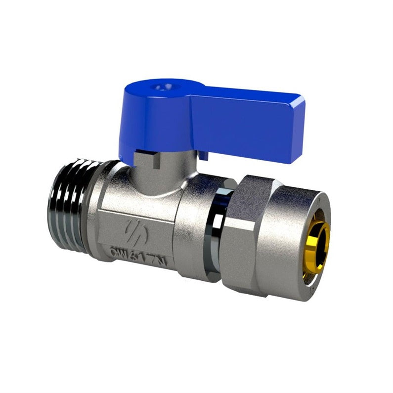 Zawór 868010 do rur wielowarstwowych 1/2"x16mm gwint zewnętrzny