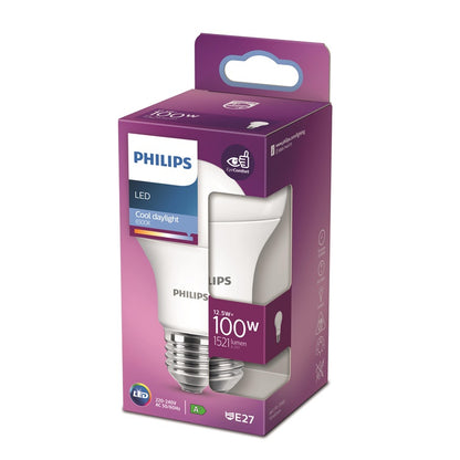 Lemputė PHILIPS LED, A60, E27, 12,5 W, 1521 lm, 6500 K