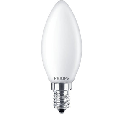 LED lemputė Philips B35, 4.3W, E14, 2700K, 470lm, matinė